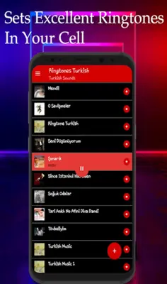 Turkish Music Ringtones android App screenshot 1